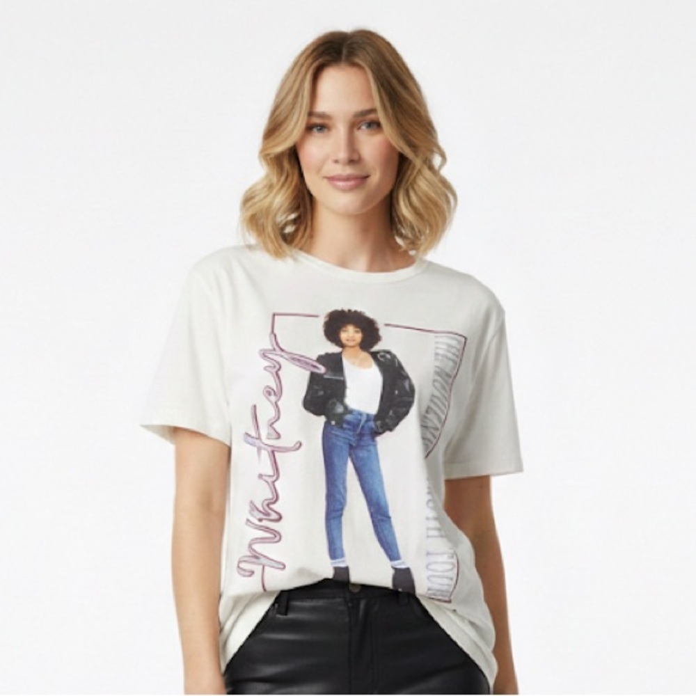 Whitney Houston Graphic Print tours T-Shirt size XXlarge